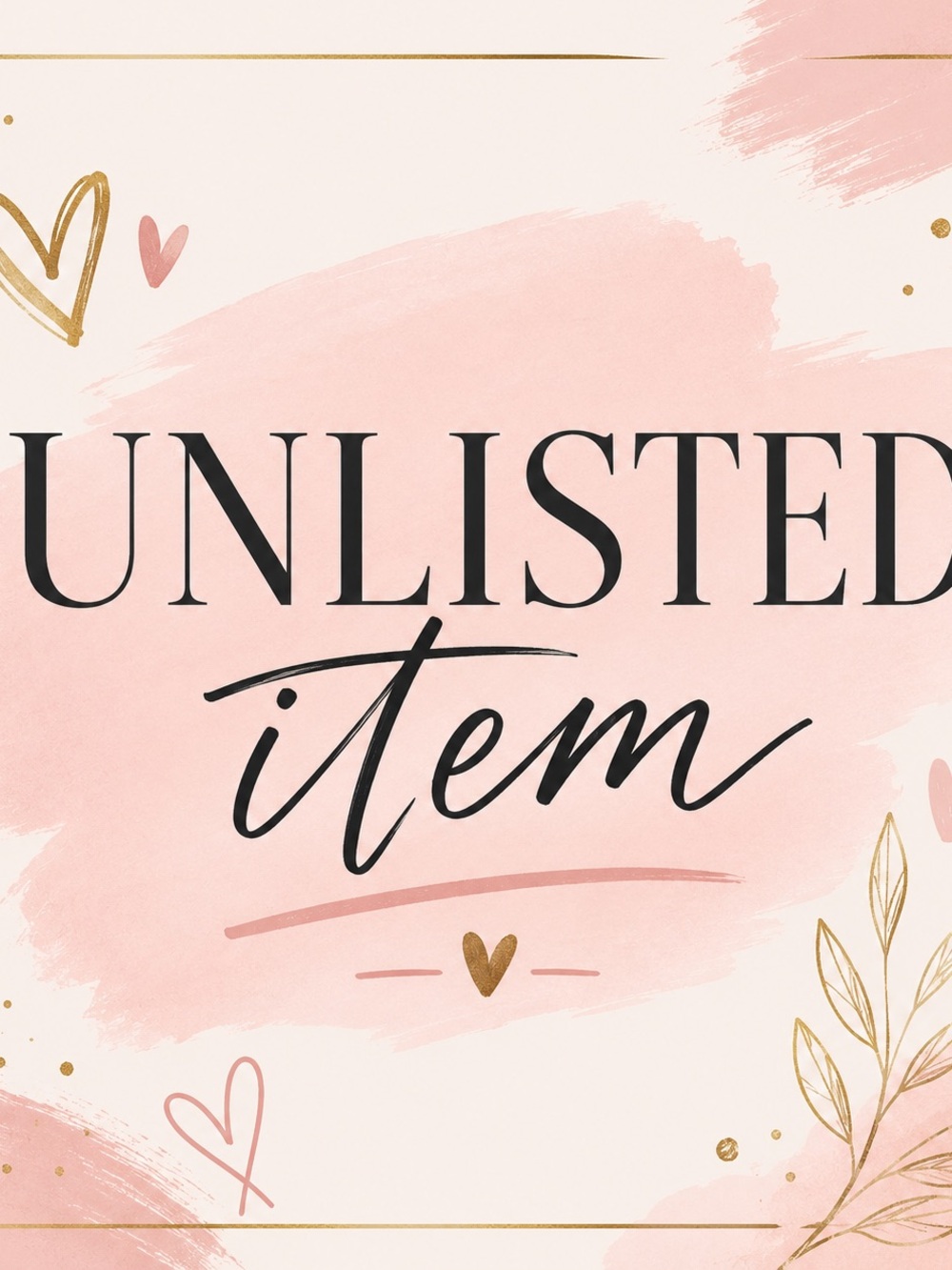 Unlisted Item